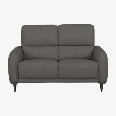 Furniture Village Domicil - Logan 2 Seater Leather Sofa - NN Elephant Grey