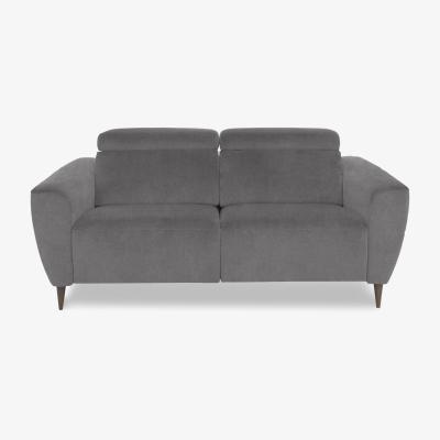 Furniture Village Nicoletti Italia - Milano 2 Seater Fabric Power Recliner Sofa - Fuente Anthracite