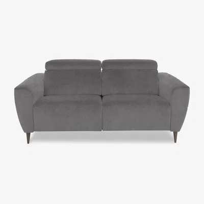 Furniture Village Nicoletti Italia - Milano 2 Seater Fabric Power Recliner Sofa - Fuente Anthracite