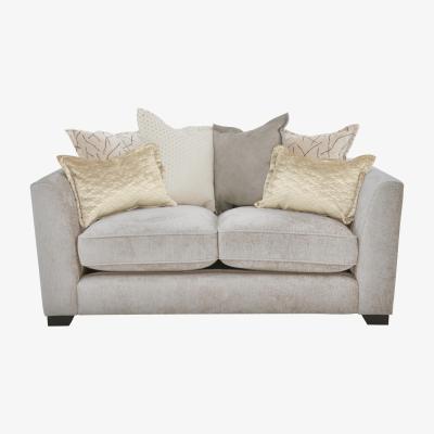 Furniture Village Boutique Lavish Fabric 2 Seater Scatter Back Sofa - Natural