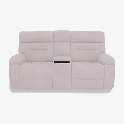 Furniture Village Cinemax Media 2 Seater Fabric Power Recliner Sofa with Headrests - Velvet White