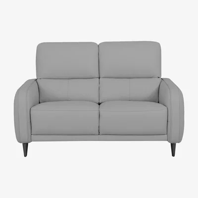 Furniture Village Domicil - Logan 2 Seater Leather Sofa - NN Light Grey