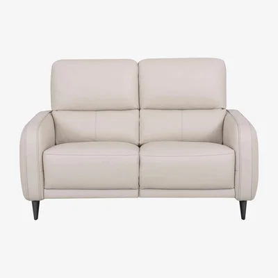 Furniture Village Domicil - Logan 2 Seater Leather Power Recliner Sofa - NN Frost