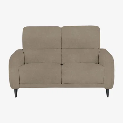Furniture Village Domicil - Logan 2 Seater Fabric Power Recliner Sofa - Light Khaki