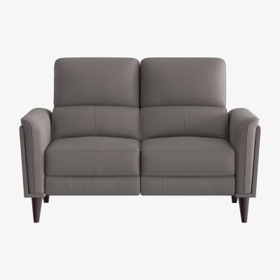 Furniture Village Compact Collection Klein 2 Seater Fabric Power Recliner Sofa with Telescopic Headrests - Elephant