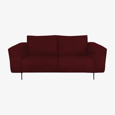 Furniture Village Domicil - Lawson 2 Seater Fabric Sofa - Burgundy