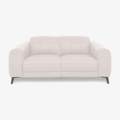 Furniture Village Ezra 2 Seater Leather Sofa - Cotton