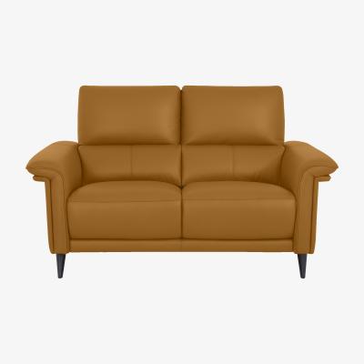 Furniture Village Domicil - Huxley 2 Seater Leather Sofa - NP Honey Yellow