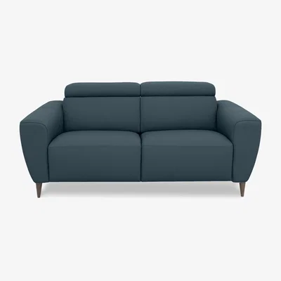 Furniture Village Nicoletti Italia - Milano 2 Seater Leather Power Recliner Sofa - Dali Oceano
