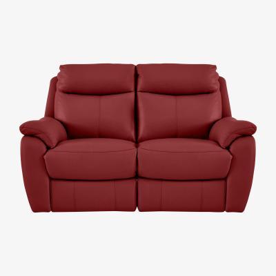 Furniture Village Snug 2 Seater Leather Manual Recliner Sofa- World of Leather