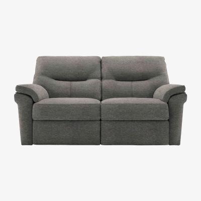 Furniture Village G Plan - Seattle 2 Seater Fabric Power Recliner Sofa with Power Lumbar - Mirage Slate