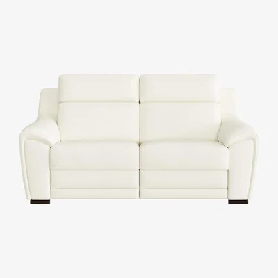 Furniture Village Nicoletti - Tosca 2.5 Seater Leather Power Sofa - White