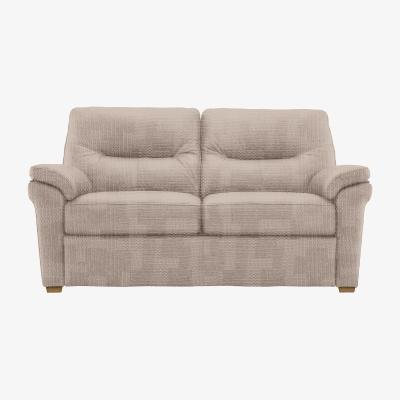 Furniture Village G Plan - Seattle 2 Seater Fabric Sofa with Wooden Feet - Faro Mist