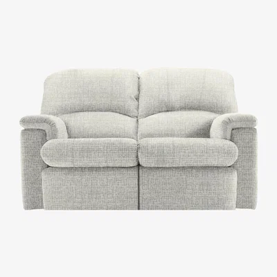 Furniture Village G Plan - Chloe 2 Seater Fabric Power Recliner Sofa - Waffle Taupe
