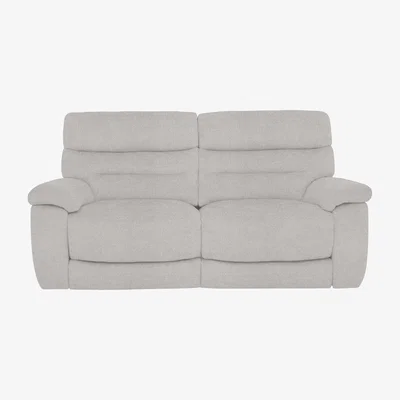 Furniture Village Comfort Story - Nimbus 2 Seater Fabric Power Recliner Sofa - R23 Silver Grey