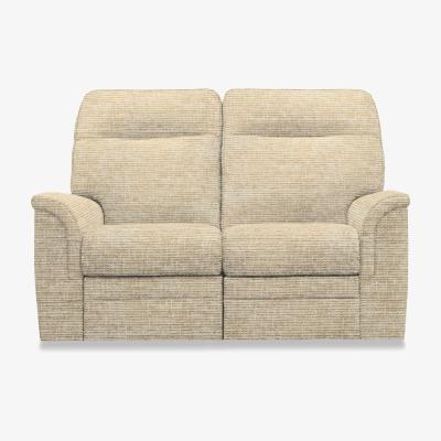 Furniture Village Parker Knoll - Hudson 23 Fabric 2 Seater Power Recliner Sofa with Headrests and Power Lumbar - Equinox Sand