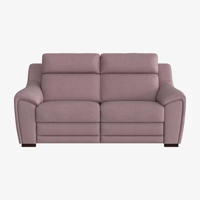 Furniture Village Nicoletti - Tosca 2.5 Seater Fabric Power Recliner Sofa - Pink