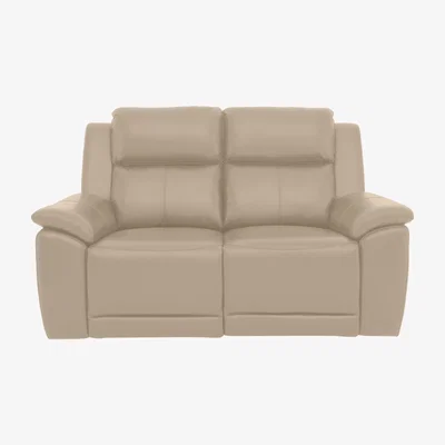 Furniture Village Utah 2 Seater Leather Power Recliner Sofa