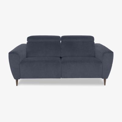 Furniture Village Nicoletti Italia - Milano 2 Seater Fabric Power Recliner Sofa - Fuente Ocean