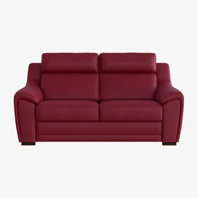 Furniture Village Nicoletti - Tosca 2.5 Seater Leather Sofa - Red