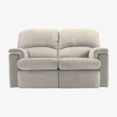 Furniture Village G Plan - Chloe 2 Seater Fabric Power Recliner Sofa - Nebular Blush