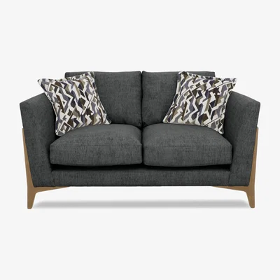 Furniture Village Iris 2 Seater Fabric Sofa - Elara Charcoal Mo Ft