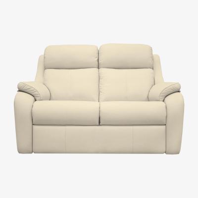 Furniture Village G Plan - Kingsbury 2 Seater Leather Sofa - No Recliner - Cambridge Stone