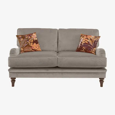 Furniture Village The Botanical Collection Tropicana 2 Seater Fabric Plain Sofa - Grey