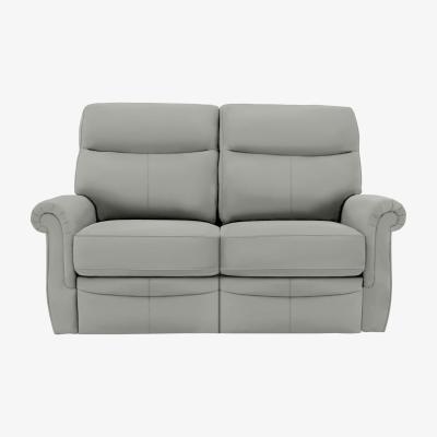 Furniture Village G Plan - Avon 2 Seater Leather Manual Recliner Sofa - Texas Charcoal