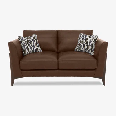 Furniture Village Iris 2 Seater Leather Sofa - Turino Tan Wa Ft