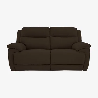 Furniture Village Touch 2 Seater Heavy Duty Fabric Sofa with USB Ports - Brown