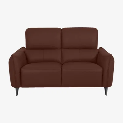 Furniture Village Domicil - Maddox 2 Seater Leather Power Recliner Sofa - NN Saddle Brown