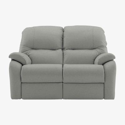 Furniture Village G Plan - Mistral 2 Seater Leather Manual Recliner Sofa - Texas Charcoal