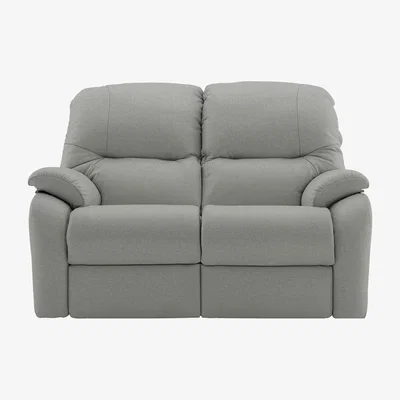 Furniture Village G Plan - Mistral 2 Seater Leather Manual Recliner Sofa - Texas Charcoal
