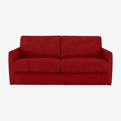 Furniture Village Nicoletti - Alcova 2.5 Seater Fabric Sofa with Slim Arms - Red