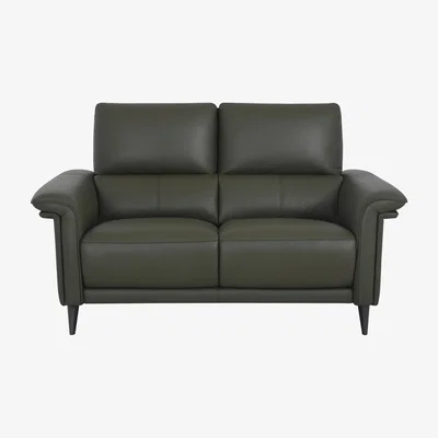 Furniture Village Domicil - Huxley 2 Seater Leather Sofa - NP Dark Olive