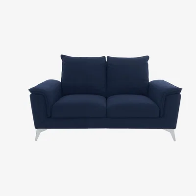 Furniture Village Monaco 2 Seater Fabric Sofa - Velvet Navy