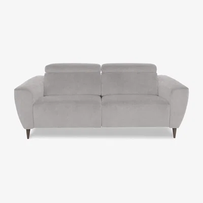 Furniture Village Nicoletti Italia - Milano 2.5 Seater Fabric Power Recliner Sofa - Fuente Cement