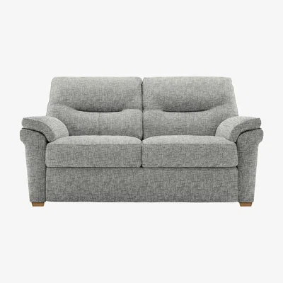 Furniture Village G Plan - Seattle 2 Seater Fabric Sofa with Wooden Feet - Remco Duck Egg