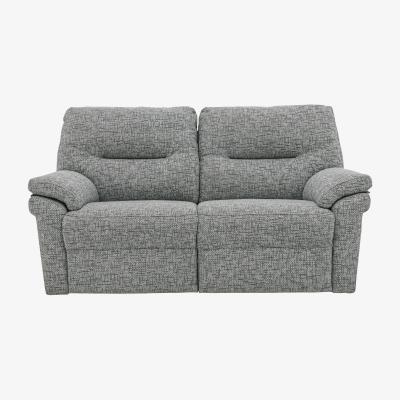 Furniture Village G Plan - Seattle 2 Seater Fabric Manual Recliner Sofa - Remco Light Grey