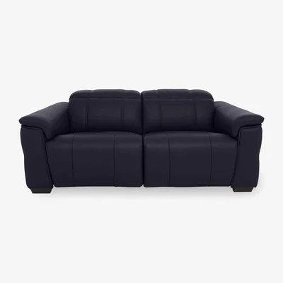 Furniture Village Inca NC Leather 2 Seater Power Recliner Sofa with Power Headrests - Lavender Grey