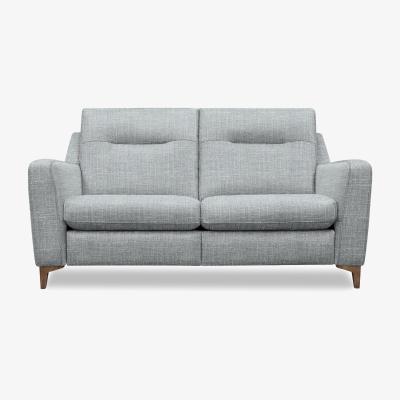 Furniture Village G Plan - Arlo 2 Seater Fabric Power Recliner Sofa - Beach Duck Egg with Walnut Feet