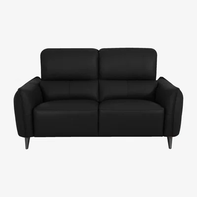 Furniture Village Domicil - Maddox 2.5 Seater Leather Sofa - NN Black
