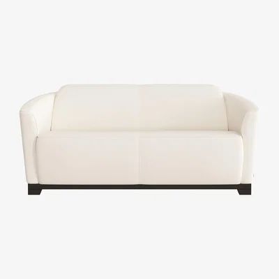 Furniture Village Nicoletti - Ketty 2.5 Seater Leather Sofa - White