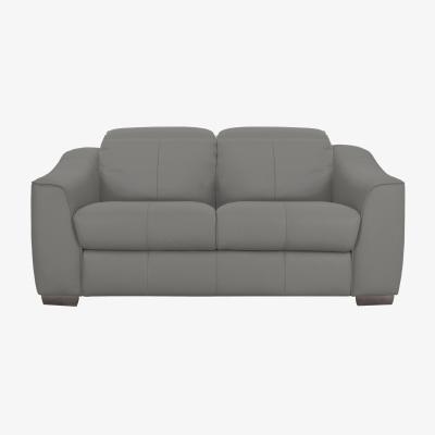 Furniture Village Xavier 2 Seater NC Leather Sofa with Power Recliner - Sleet