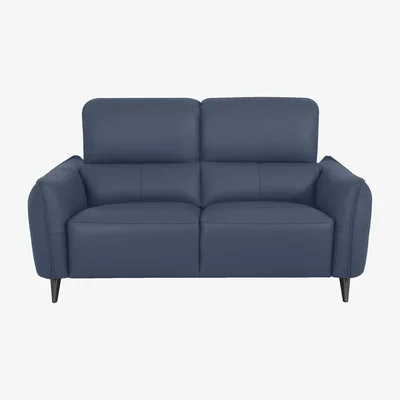 Furniture Village Domicil - Maddox 2.5 Seater Leather Sofa - NP Ocean Blue