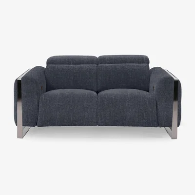 Furniture Village Gisella Fabric 2 Seater Sofa with Power Recliner - Anivia Dark Grey