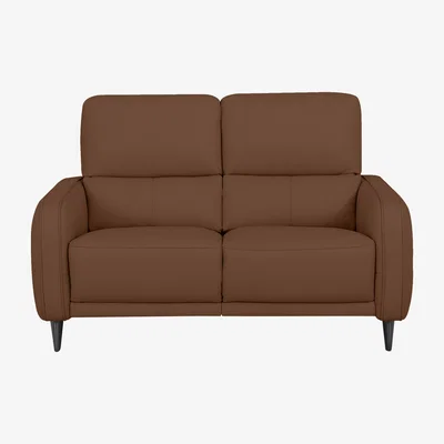Furniture Village Domicil - Logan 2 Seater Leather Power Recliner Sofa - NN Caramel