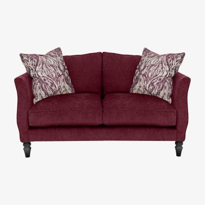Furniture Village Boutique Chatterley 2 Seater Sofa - Bolero Boysenberry with Ebony Feet
