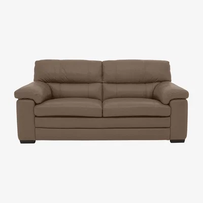Furniture Village Cozee 2 Seater Pure Premium Leather Sofa - Fawn